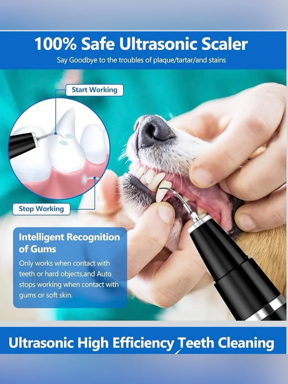 New Open Box Ni Shen Pet Dental Cleaner Black Color .